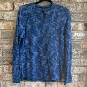 lululemon athletica Blue Long Sleeve Tee